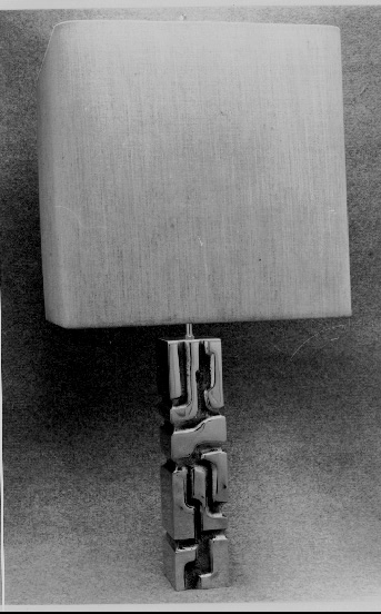 lampe en bronze poli lampe de bureau en bronze