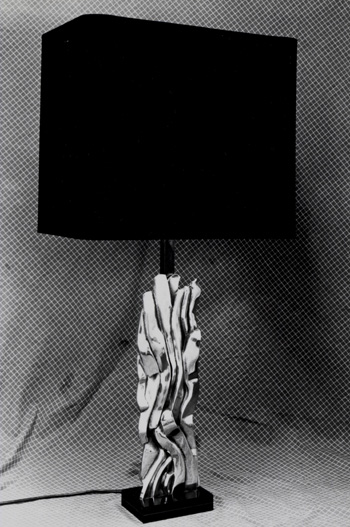 lampe sculpture en bronze, luminaires d'art.