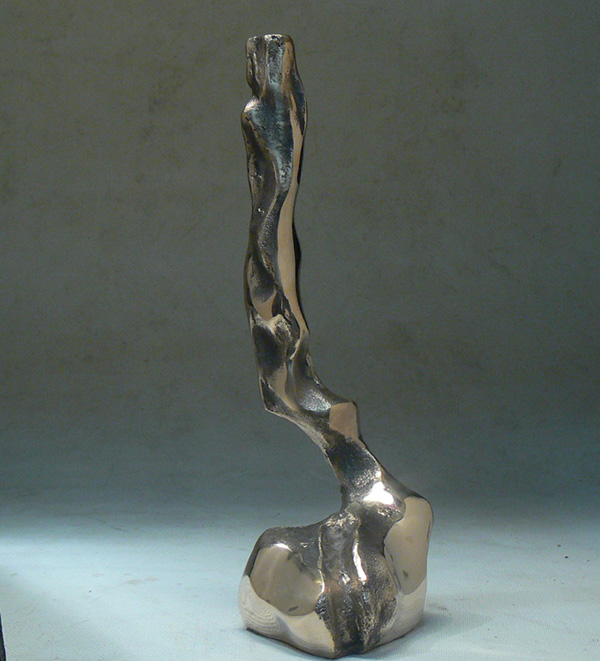 lampe LB 62 en bronze poli creation michel jaubert