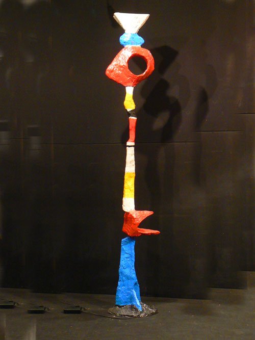 lampadaire original, lampadaire sculpture  unique couleurs vives