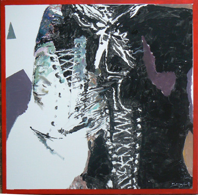 gros plans nu féminin peinture acrylique